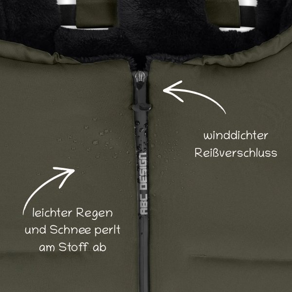 ABC Design Winterfußsack mit winddichtem und wasserabweisendem Außenmaterial