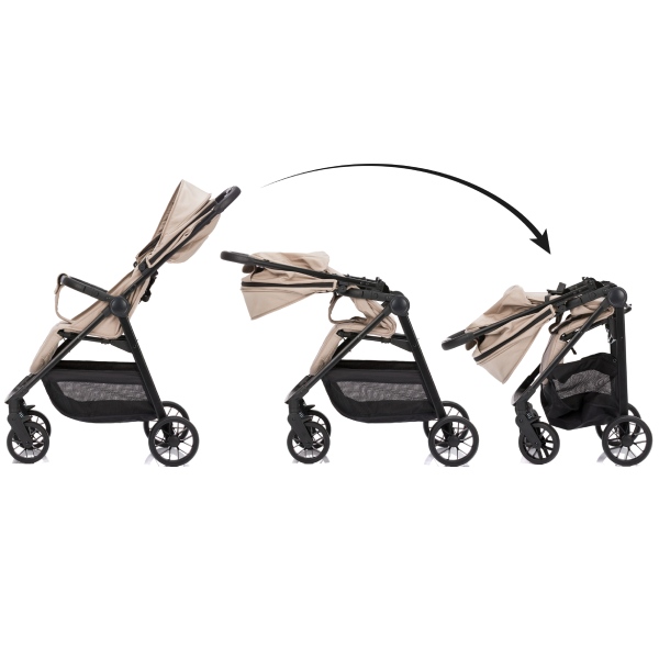 Fillikid Milo Buggy wird kompakt zusammengefaltet.