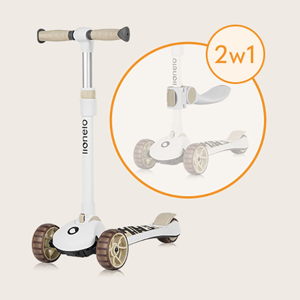 2-in-1: Laufrad und Roller 2-in-1: Laufrad und Roller