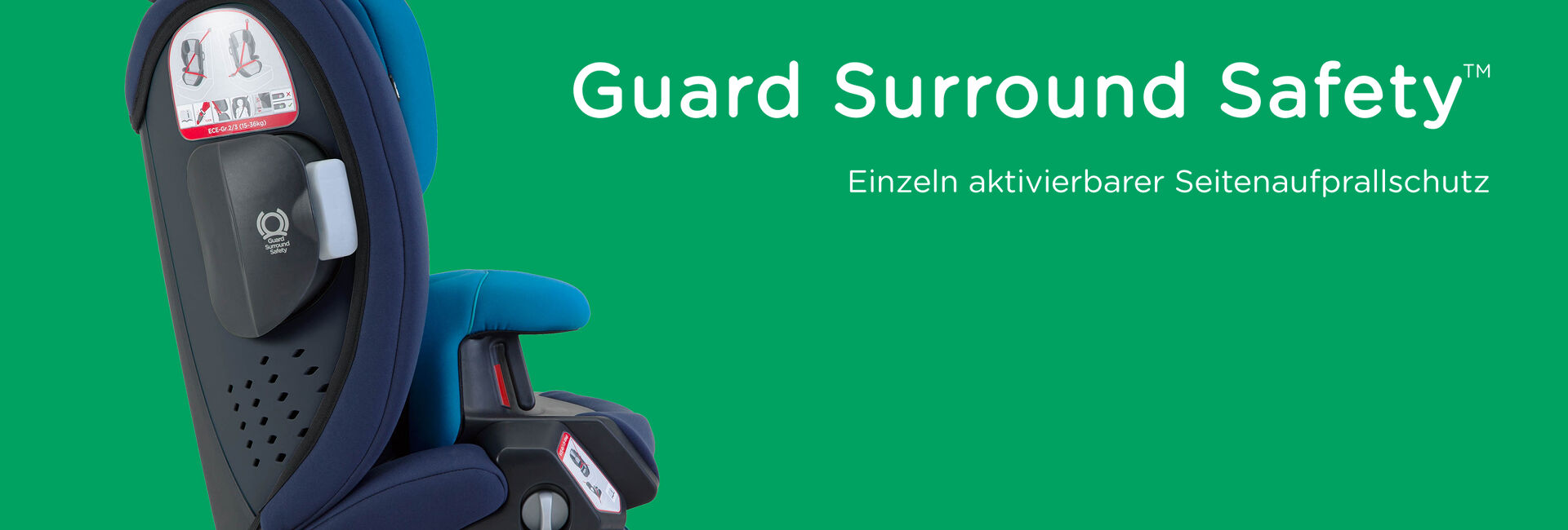 Das Guard Surround Safety System des Joie Transcend bietet extra Seitenaufprallschutz