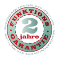 2 Jahre Funktionsgarantie