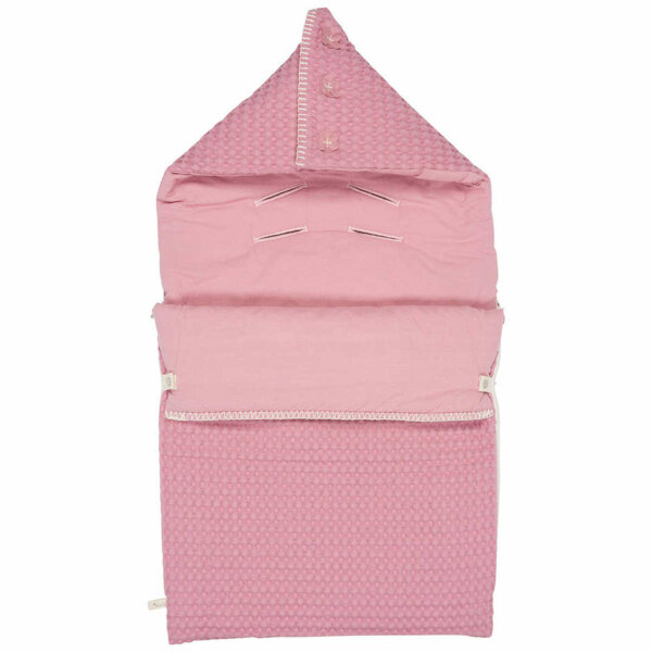 Koeka Baby Fusssack Waffel/Flanell Antwerp Blush pink