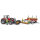 Bruder 02046 Traktor Massey Ferguson 7480 mit Frontlader und Holztransportanhänger