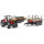 Bruder 02046 Traktor Massey Ferguson 7480 mit Frontlader und Holztransportanhänger