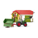 Schleich Farm World Traktor mit Anhänger