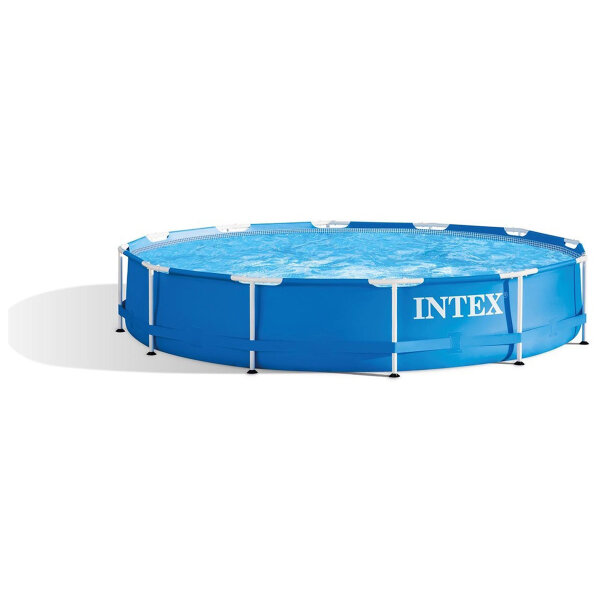 Intex 28212GN Metal Frame Pool 366 cm mit Filterpumpe