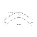 Theraline Dodo Stillkissen 170 cm inkl Bezug Sterne cappuccino