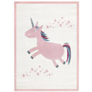 Livone Kinderteppich Happy Rugs EINHORN rosa 120x180 cm