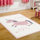Livone Kinderteppich Happy Rugs EINHORN rosa 120x180 cm