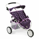 Bayer Chic 2000 Zwillings-Jogger für Puppen Stars lila