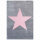 Livone Kinderteppich Happy Rugs STAR silbergrau/rosa 160x230 cm