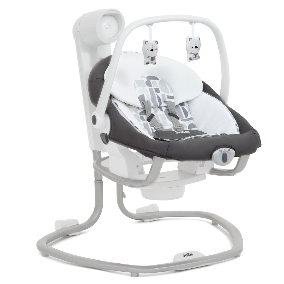 Joie Serina 2 in 1 Babyschaukel Logan Kollektion 2022/23 Weiß, Braun