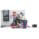 Bruder 62102 bworld Motorradwerkstatt Scrambler Ducati Full Throttle