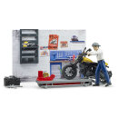 Bruder 62102 bworld Motorradwerkstatt Scrambler Ducati Full Throttle