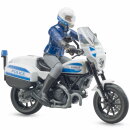 Bruder bworld Scrambler Ducati Polizeimotorrad und Polizist