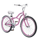 Bikestar Cruiser Kinderfahrrad 24 Zoll - Pink