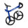 smarTrike Laufrad Folding Balance Bike - Blue