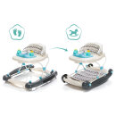 Fillikid Baby Lauflernhilfe mit Schaukelfunktion grau mit Zick-Zack Einhang