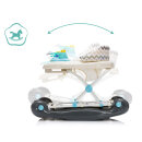 Fillikid Baby Lauflernhilfe mit Schaukelfunktion grau mit Zick-Zack Einhang