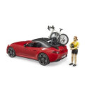 Bruder 03485 Roadster mit Rennradfahrerin