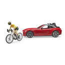 Bruder 03485 Roadster mit Rennradfahrerin