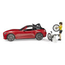 Bruder 03485 Roadster mit Rennradfahrerin