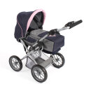 Bayer Chic 2000 Kombi-Puppenwagen LENI Melange grau-navy