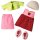 Haba 3669 Kleiderset Erdbeere