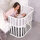 Babybay Maxi Advance Beistellbett weiß lackiert