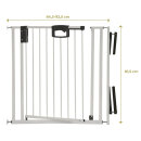 Geuther by reer Türschutzgitter 4793 Easylock Plus 84,5 - 92,5 cm Metall Weiß