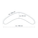 Theraline Stillkissen Komfort 180 cm inkl Bezug Big Stars rosa