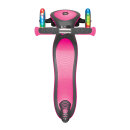 Authentic Sports Globber Elite Deluxe Lights Kinderscooter Roller mit Leuchtrollen Pink