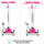Authentic Sports Globber Primo Lights Kinderscooter Roller mit Leuchtrollen Neon Pink