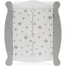 Bayer Chic 2000 Puppen-Kleiderschrank Stars grey