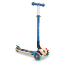 Authentic Sports Globber Primo Foldable Wood Lights Kinderroller mit Leuchtrollen