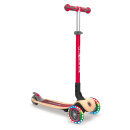 Authentic Sports Globber Primo Foldable Wood Lights Kinderroller mit Leuchtrollen