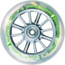 Authentic Sports muuwmi Aluminium Scooter Neon grün 125 mm mit Leuchtrollen