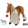 Happy People Stehpferd Haflinger Pferd mit Sound und Apfel