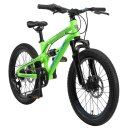 Bikestar Mountainbike Vollgefedert 20 Zoll Grün