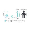 Bikestar Roller Freestyle Alu Professional 110mm - Schwarz Chrom
