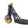 Bikestar Roller Freestyle Alu Professional 110mm - Schwarz Gold