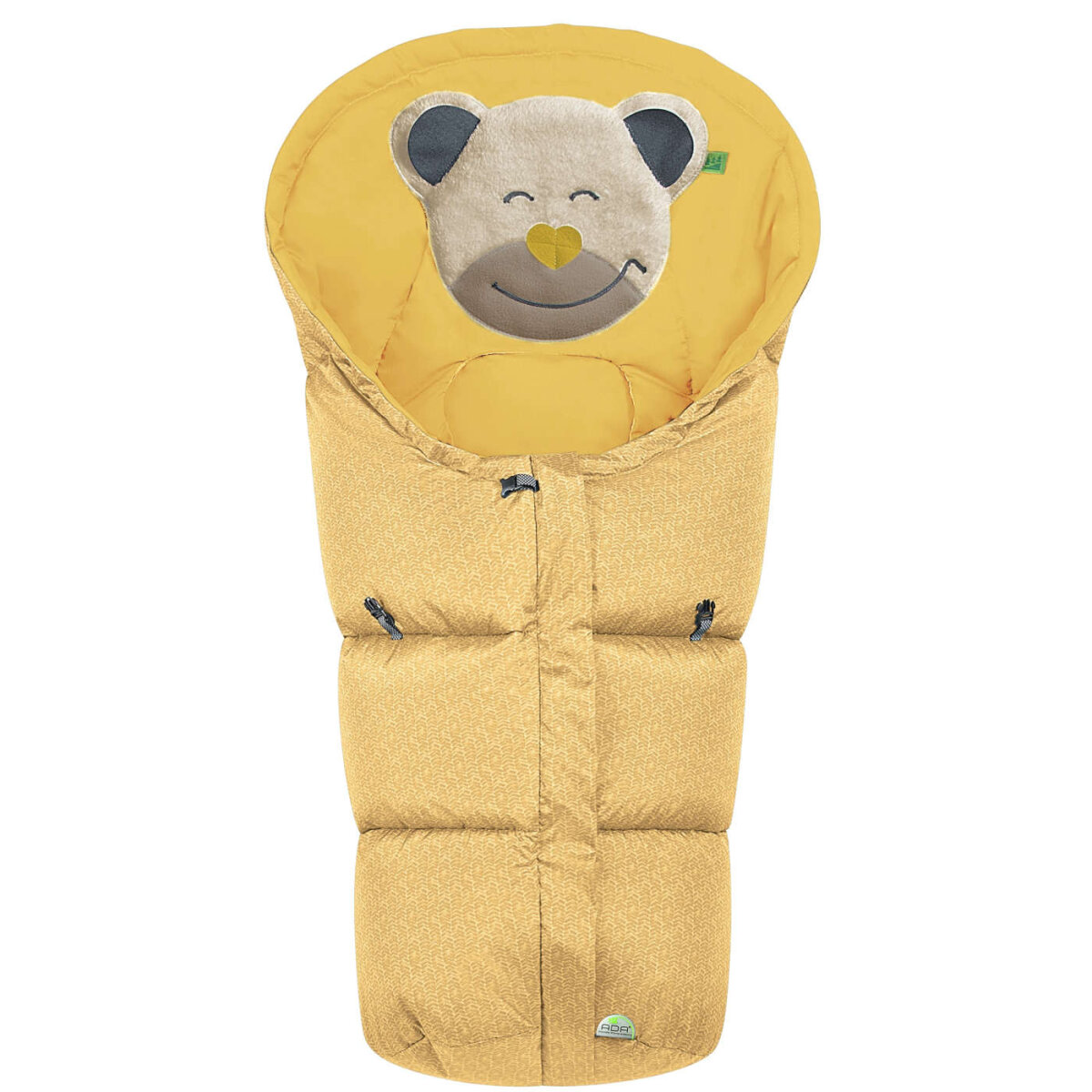 Odenwälder BabyNest Odenwälder Fußsäckchen Mucki fashion modern graphic mustard Gelb