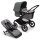 Bugaboo Fox 3 Mix & Match Kombikinderwagen Schwarz - Grau Meliert Waldgrün