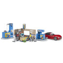 Bruder 62111 bworld Tankstelle mit Waschplatz