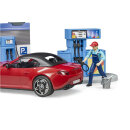 Bruder 62111 bworld Tankstelle mit Waschplatz