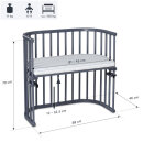 Babybay Beistellbett Original schiefergrau lackiert