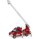 Bruder 02673 MB Sprinter Feuerwehr mit Drehleiter, Wasserpumpe und Light & Sound Modul