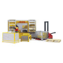 Bruder 62251 bworld DHL Shop mit Handhubstapler
