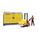 Bruder 62251 bworld DHL Shop mit Handhubstapler