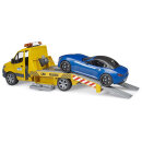 Bruder 02675 MB Sprinter Autotransporter mit Bruder Roadster